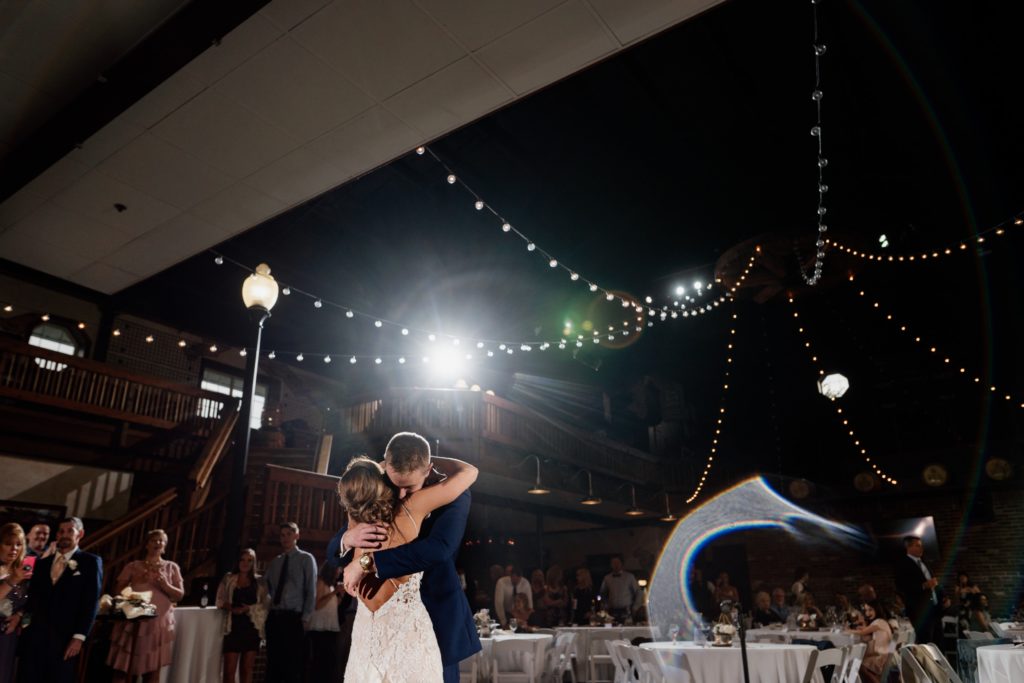 Bride and groom share their first dance at CD & ME